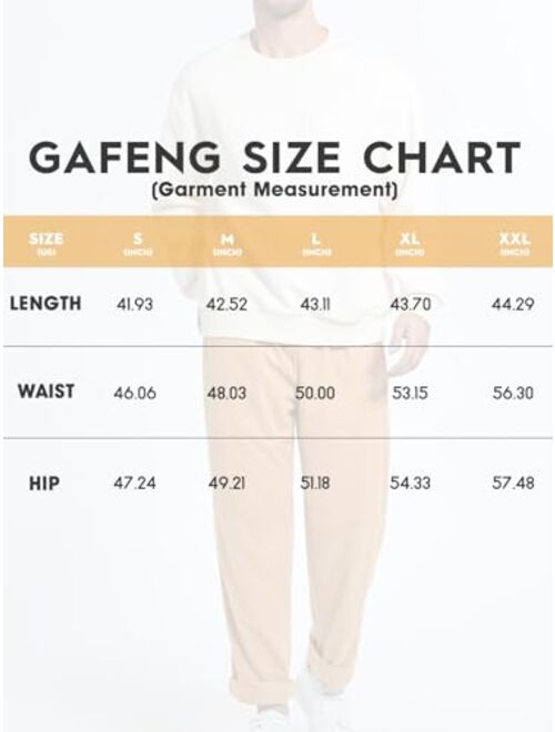 Gafeng Mens Corduroy Pants Drawstring Elastic Waist Patchwork Joggers Fashion Baggy Sweatpants Casual Tapered Trousers