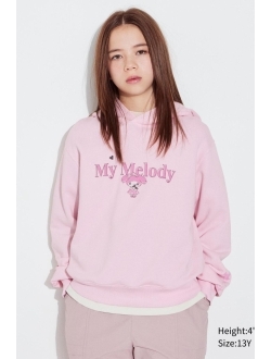 Sanrio Characters Sweat Cropped Hoodie (My Melody)