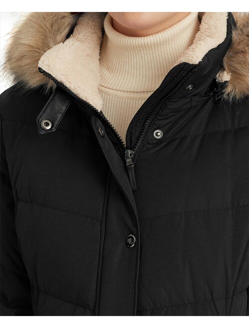 Polo Ralph Lauren LAUREN RALPH LAUREN Women's Faux-Fur-Trim Hooded Puffer Coat