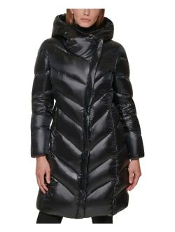 Women's Faux-Fur-Lined Hooded Down Puffer Coat