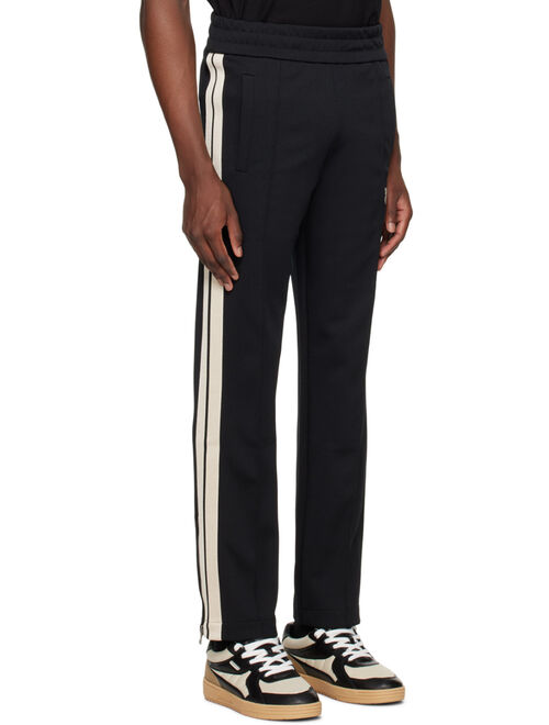 PALM ANGELS Black Monogram Track Pants