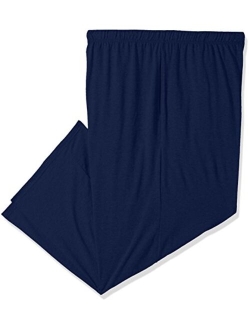 mens Solid Knit Sleep Pant With Pockets and Drawstring