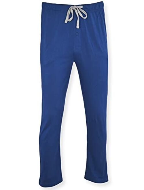 Hanes mens Solid Knit Sleep Pant With Pockets and Drawstring