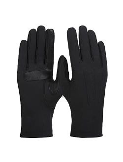 womens Spandex Cold Weather Stretch Gloves With Warm Fleece Lining