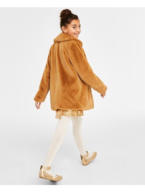 I.N.C. INTERNATIONAL CONCEPTS Mommy and Me Big Girls Faux-Fur Coat, Created for Macy's