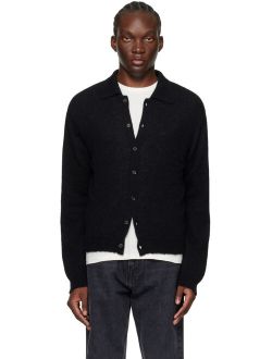 OUR LEGACY Black Evening Polo Cardigan