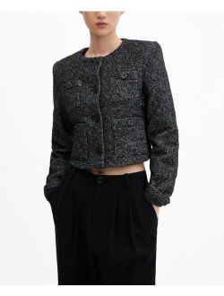 Women's Pockets Two-Tone Jacket