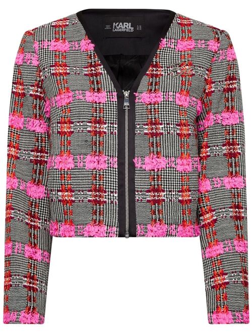 Karl Lagerfeld tweed cropped jacket