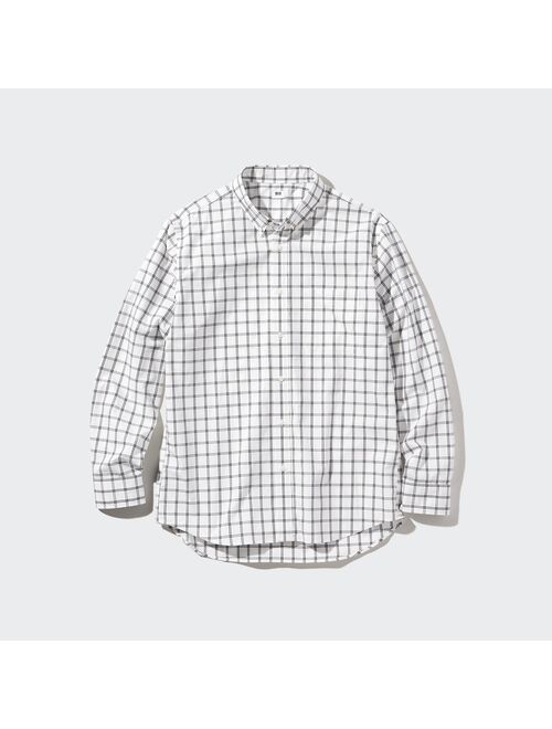 UNIQLO Extra Fine Cotton Broadcloth Checked Shirt