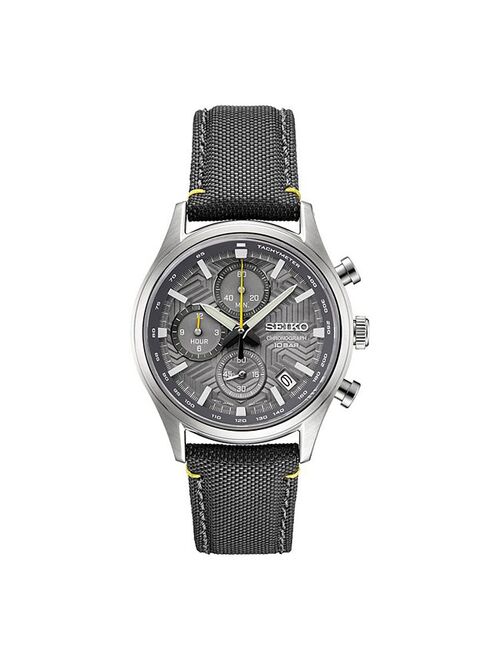 Seiko Men's Essentials Stainless Steel Chronograph Gray Dial Watch - SSB423
