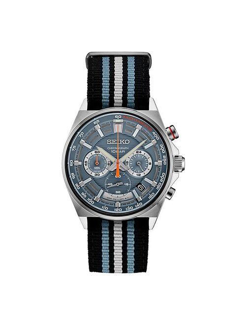 Seiko Essentials Men's Stainless Steel & Nylon Chronograph Watch - SSB409
