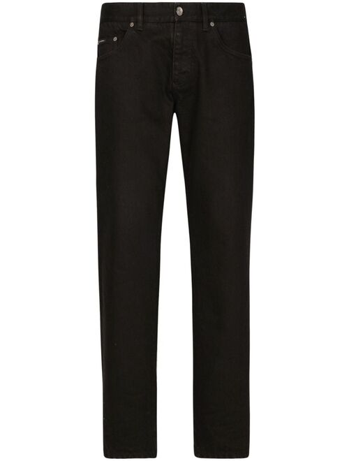 Dolce & Gabbana five-pocket straight-legged jeans