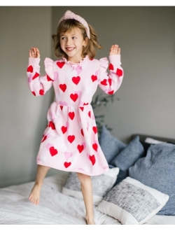 Heart Sweater Dress (Toddler/Little Kids/Big Kids)