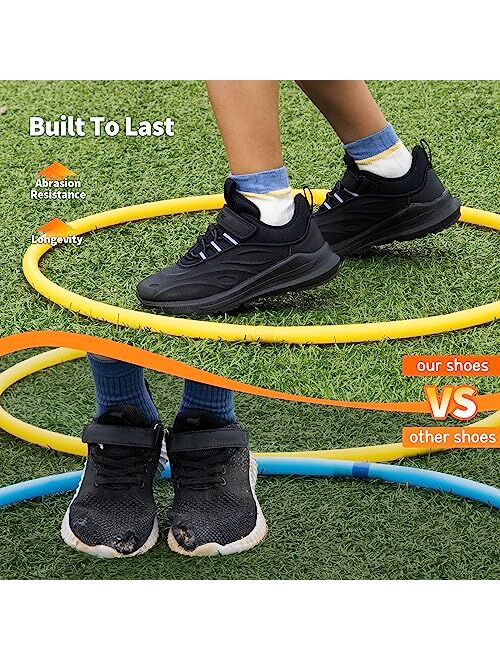 DREAM PAIRS Boys Girls Shoes Kids Tennis Running Athletic Protective Walking Sneakers Durastep Series for Little/Big Kid