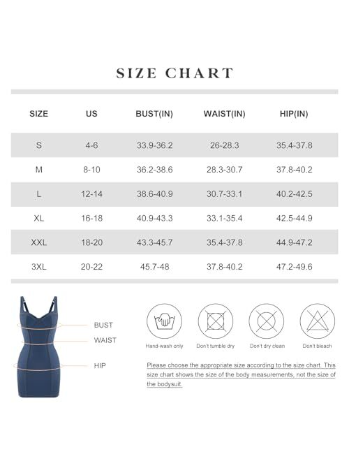Popilush Denim Dress Shaper Dress Bodycon - with Built in Shapewear Sleeveless Jean Dress for Cocktail Party Concert