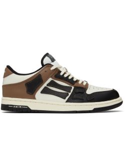 Black & Brown Skel Top Low Sneakers