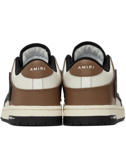 AMIRI Black & Brown Skel Top Low Sneakers