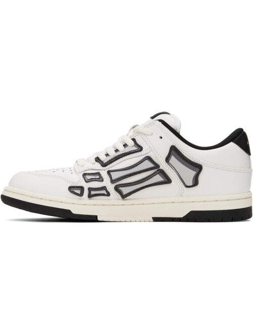 AMIRI White & Black Chunky Skel Top Low Sneakers