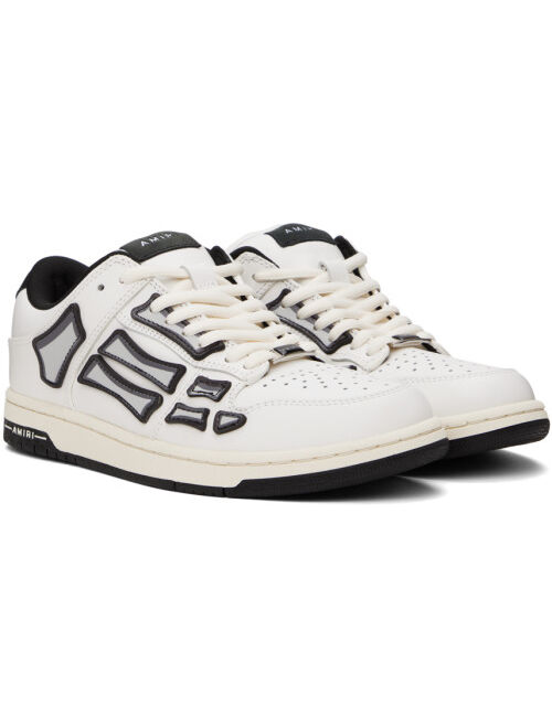 AMIRI White & Black Chunky Skel Top Low Sneakers