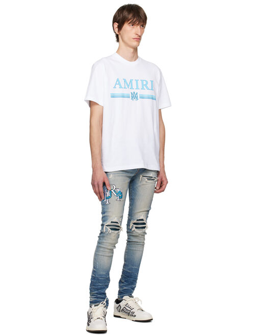 AMIRI White & Black Chunky Skel Top Low Sneakers