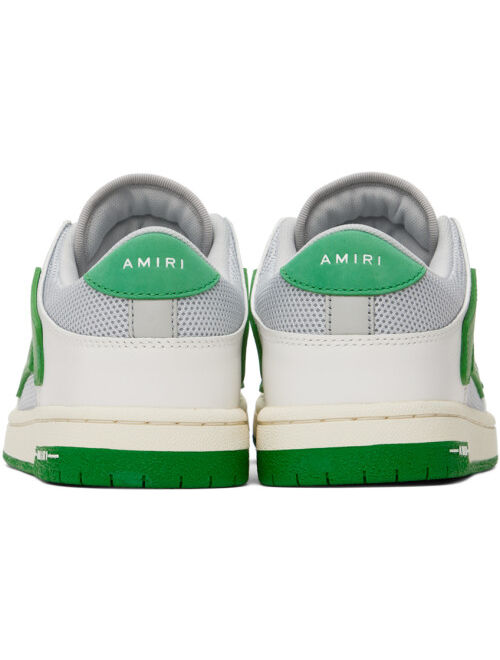 AMIRI Green & Gray Skel Top Low Sneakers