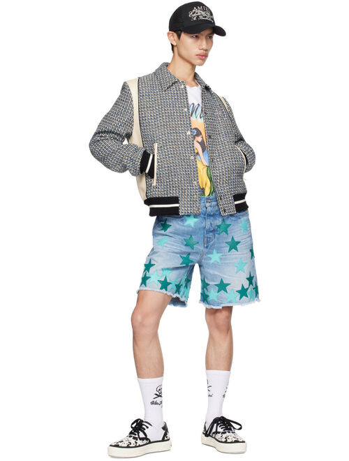 AMIRI Black & White Stars Court Sneakers