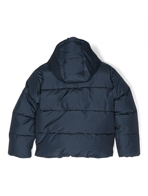 Michael Kors Kids logo-print zipped padded jacket