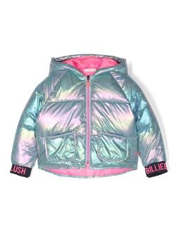 Billieblush iridescent-effect padded jacket