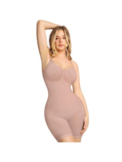 Popilush Shapewear Bodysuit for Women Tummy Control - Seamless Body Shaper Butt Lifting Shapewear for Dresses