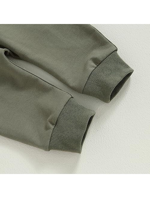 FYBITBO Toddler Baby Boy Clothes Mamas Boy Pullover Sweatshirt Top Shirt and Jogger Pants Spring Fall Winter Outfits Set