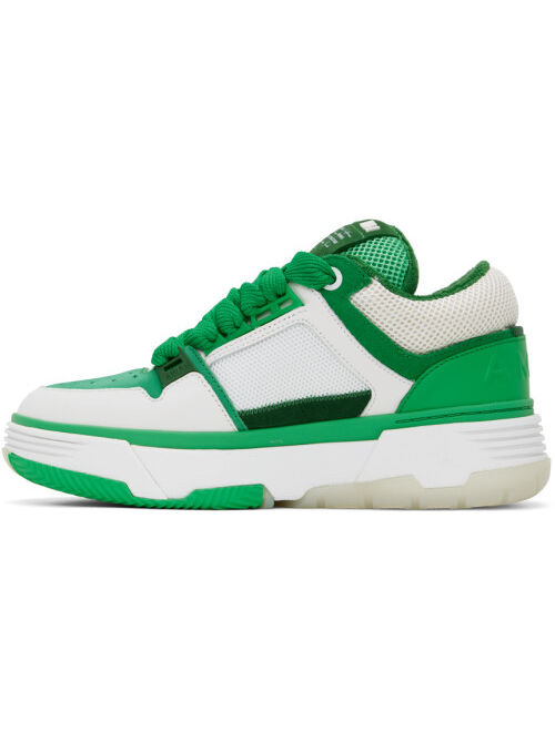 AMIRI White & Green MA-1 Sneakers