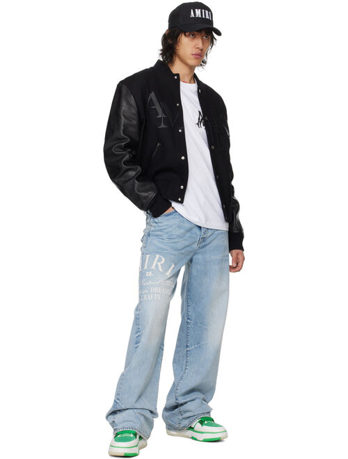 AMIRI White & Green MA-1 Sneakers