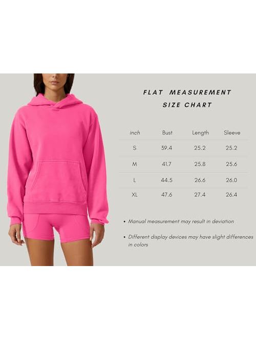 QINSEN Women's Fleece Hoodies Casual Long Sleeve Pullover Sweatershirts
