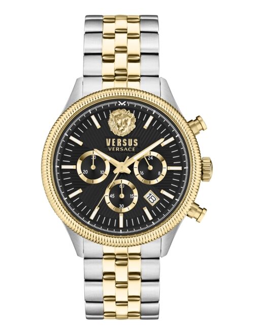 Versus Versace Men's Chronograph Colonne Ion Plated Stainless Steel Bracelet Watch 44mm