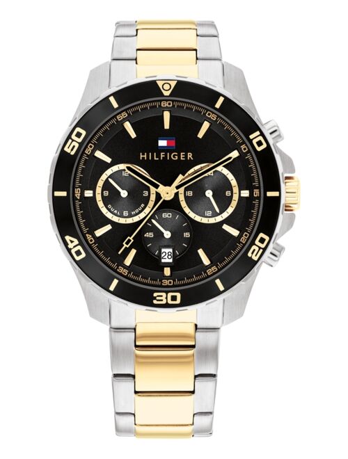 Tommy Hilfiger Men's Multifunction Two-Tone Stainless Steel Watch 43mm