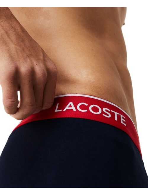 Lacoste Men's Casual Stretch Boxer Brief Set, 3 Piece