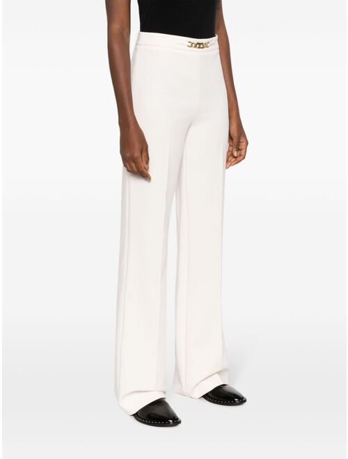 TWINSET Oval-T chain flared trousers