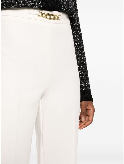 TWINSET Oval-T chain flared trousers