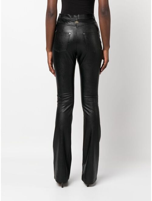 TWINSET high-rise flared trousers