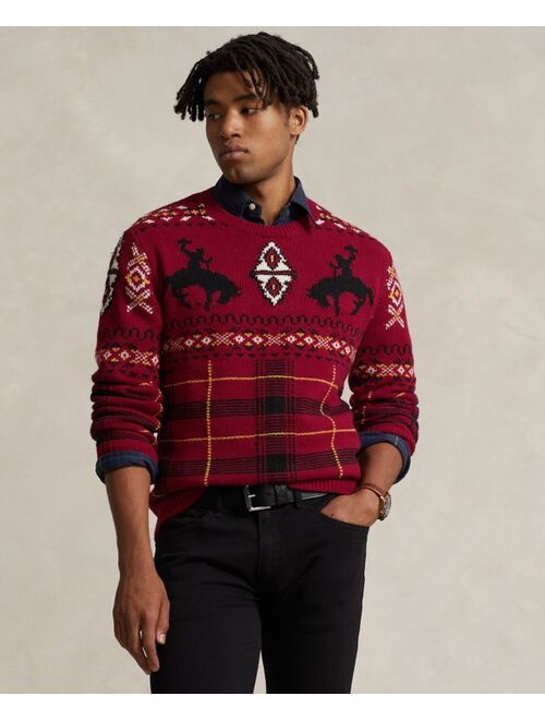 POLO RALPH LAUREN Men's Western-Inspired Fair Isle Sweater