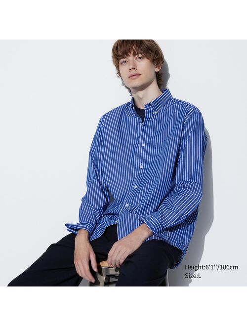 UNIQLO Extra Fine Cotton Broadcloth Striped Shirt