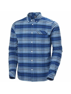 62923_101 Men's Classic Flannel Check Long Sleeve Shirt