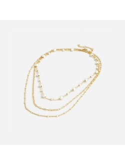 Dainty gold-plated layered necklace