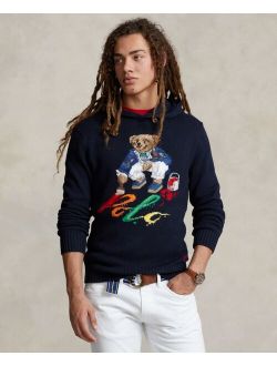 Men's Polo Bear Cotton Hooded Sweater