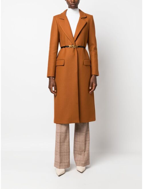 TWINSET single-breasted belted coat
