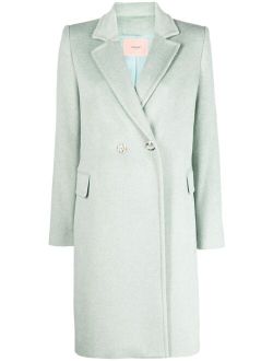 TWINSET double-breasted midi coat