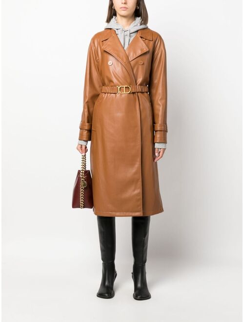TWINSET belted double-breasted coat