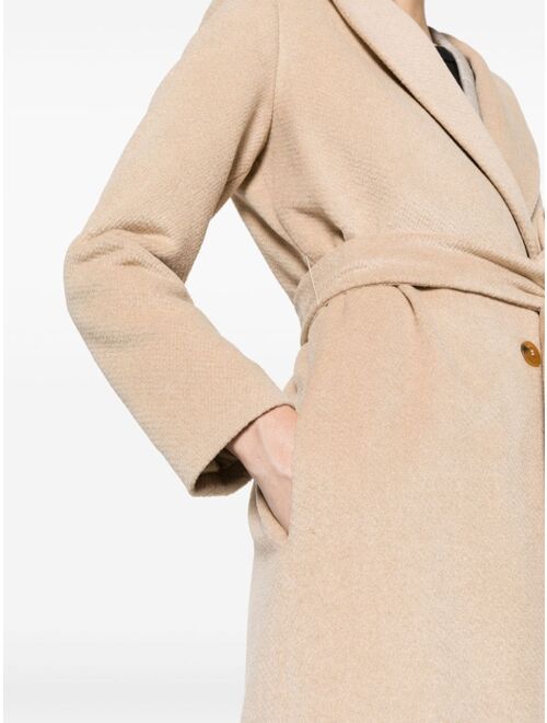 TWINSET double-breasted belted midi coat