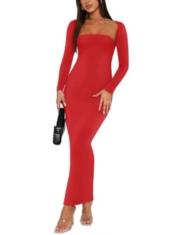 Womens Sexy 2 Piece Outfits Long Sleeve Bolero Shrug Going Out Strapless Fashion Maxi Dress Bodycon Matching Sets