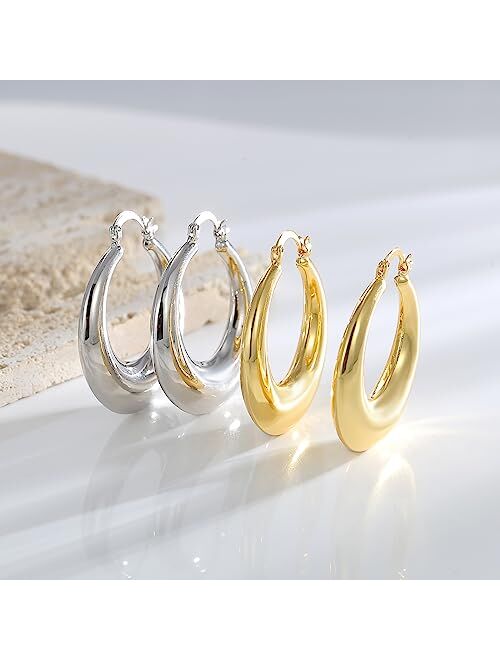 CZYJEW Gold Earrings Gold Plated Hoop Earrings for Women Mini Gold Hoops for Girls